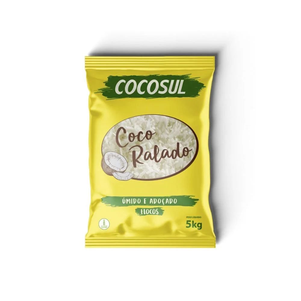 Coco Úmido Adoçado Flocos Cocosul 5kg