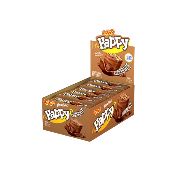 Bombom Chocolate Happy Display Jazam Caixa 13g 36 Un
