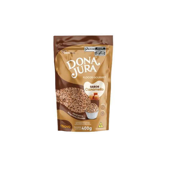 Chocolate Granulado Macio Flocos Caramelo Dona Jura 400g