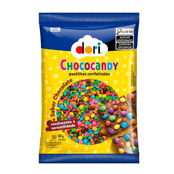 Pastilhas Mini Chococandy Colorido Dori Pacote 500g