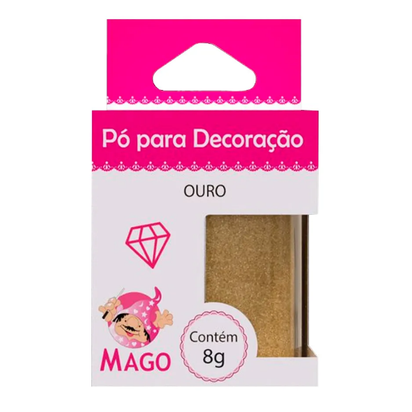 PO P/ DECORACAO OURO 8 GR MAGO